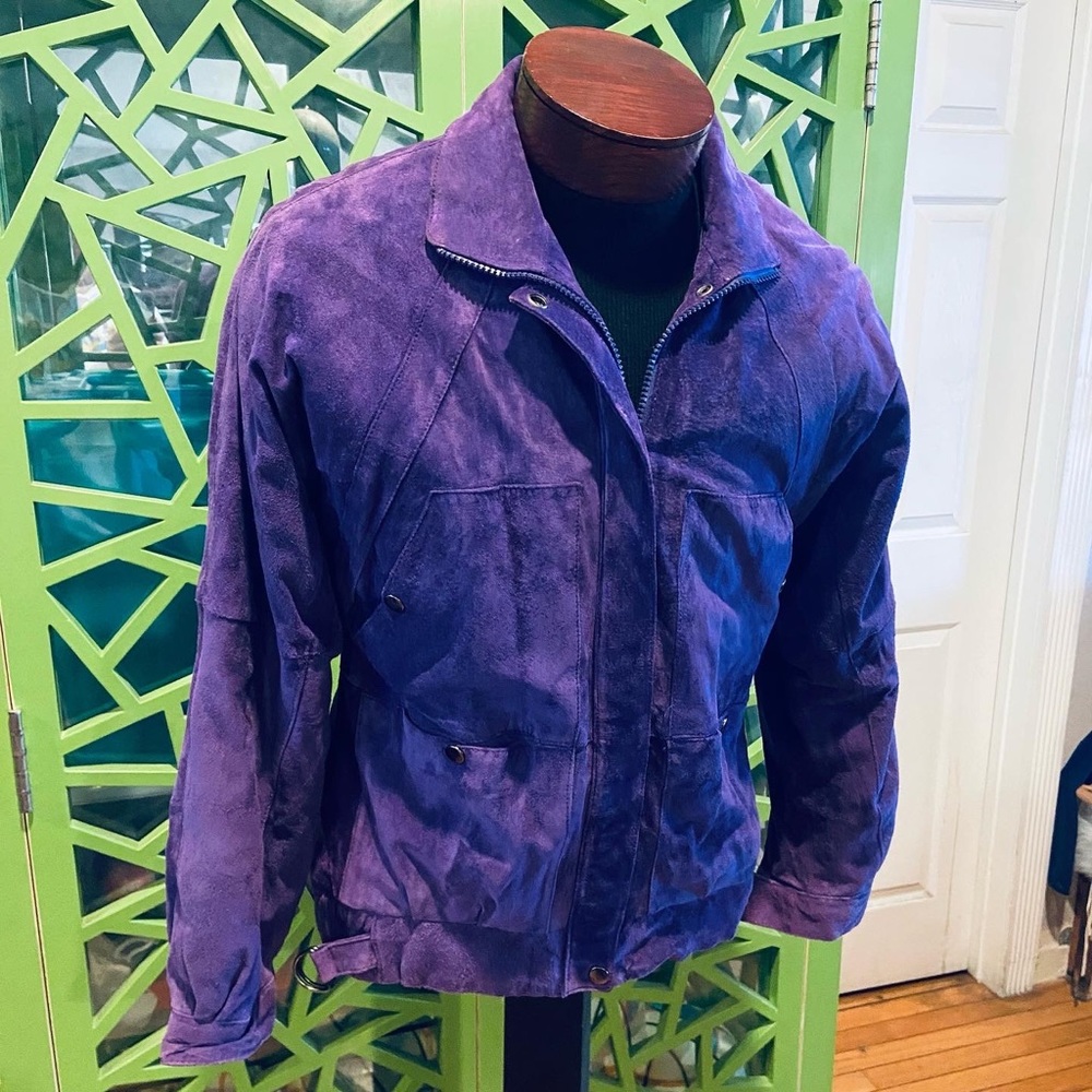 Gallery Vintage PURPLE Suede Jacket